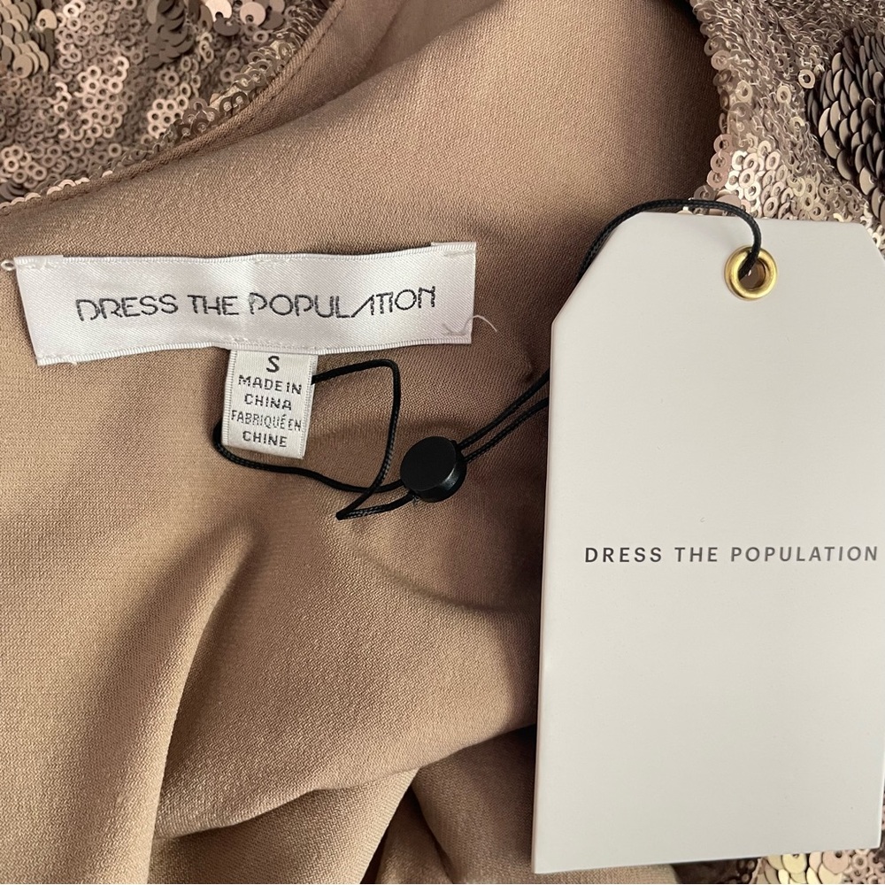 Dress the Population Gold Sequin Maxi Dress - Picture 8 of 14